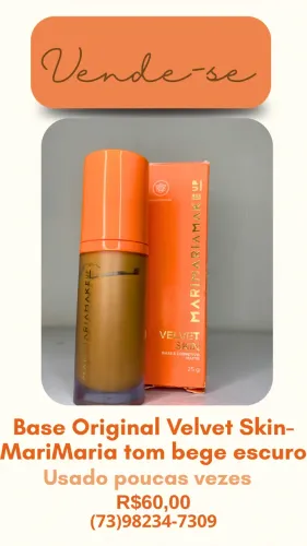 Base Velvet Skin Mari Maria bege escuro