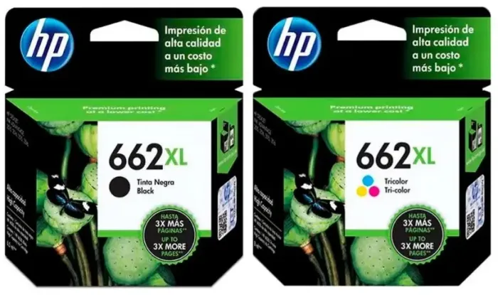 Kit Cartucho Hp 662xl Colorido + Preto - NOVO