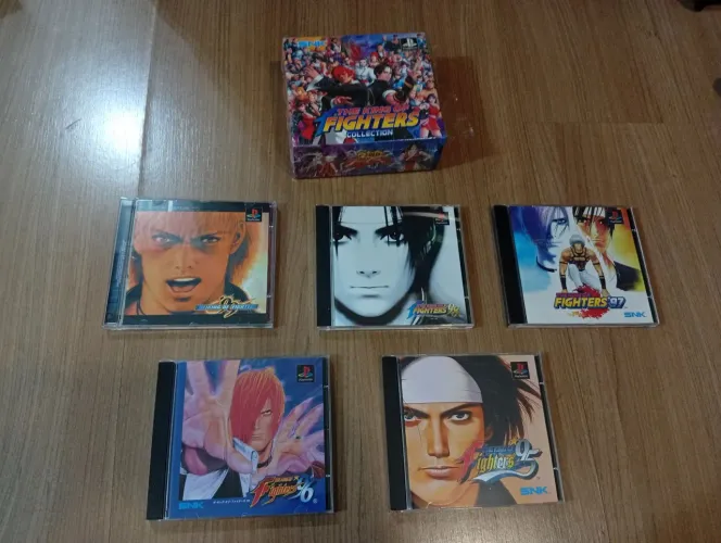 Box ps1 Playstation 1 the king of fighters repro reprodução prensado