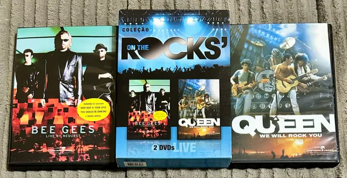 Bee Gees + Queen Box com 2 DVDS