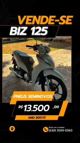 BIZ 125 BRANCA - 2017