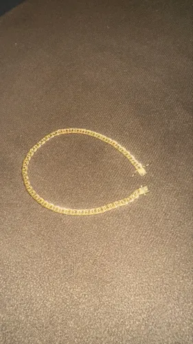 Pulseira elo duplo modelo romana 18k 