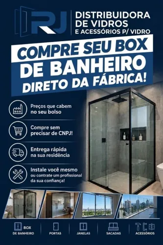 VENDO VIDRO DE BOX NOVO A PREÇO DE FABRICA