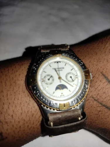 Tecnnos moonphase pulseira rally