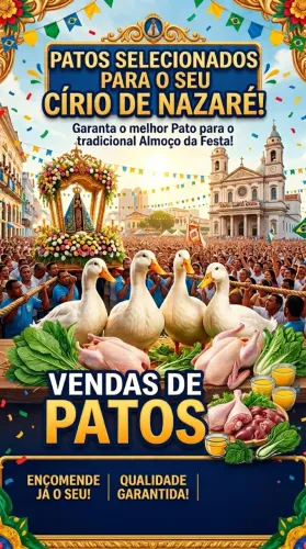 Pato para o círio de Nazaré