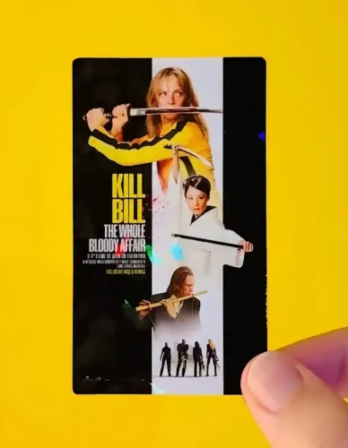 KILL BILL INGRESSO COLECIONADOR CARD HOLOGRÁFICO COLECIONÁVEL