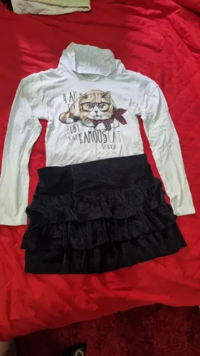 Conjunto saia e blusa 