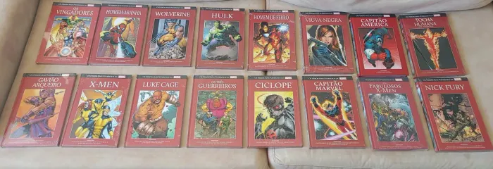 Coleção os heróis mais poderosos da marvel salvat vermelha
