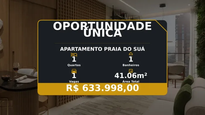 Viva a experiência Solara: Apartamento de 1 Quarto na valorizada Praia do Suá!