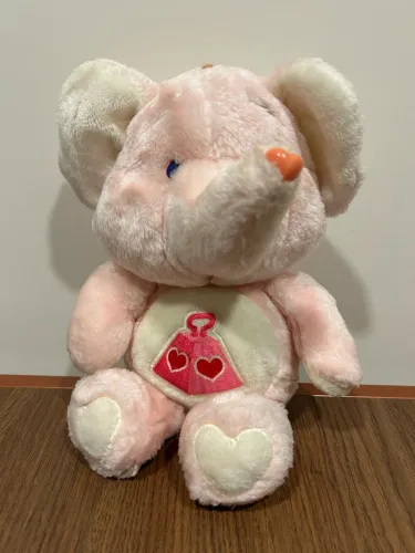 Raríssimo Pelucia Lotsa Heart Elefante anos 80