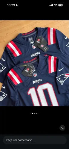 Jersey futebol americano patriots G