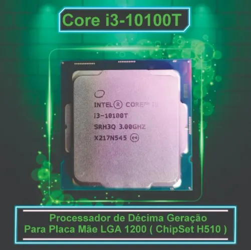Processador Core i3 10100T 3.8Ghz LGA 1200 Sem Coler