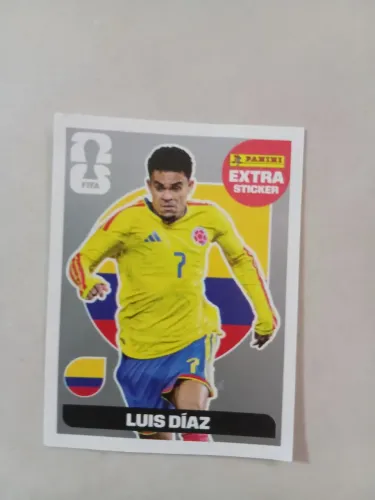 Figurinha da copa Legend prata original Luis Diaz