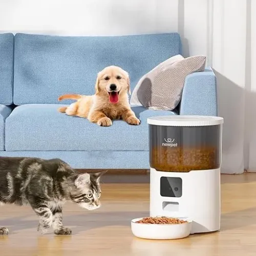 Alimentador Dispensador Para Ração De Cães E Gatos Newpet 4l