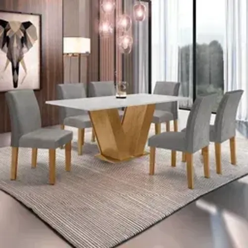 Mesa de jantar 6 cadeiras