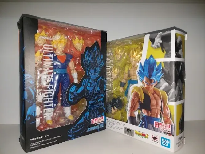 Gogeta ssj sh figuarts + vegetto ssj demonical fit custom dragon ball z shfiguarts bandai
