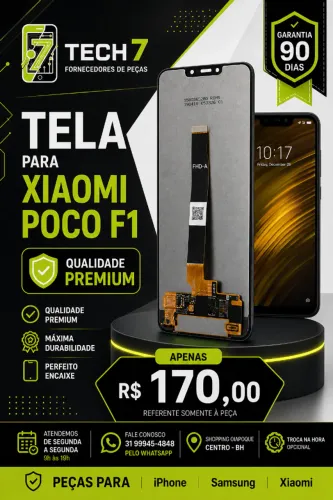 Tela Xiaomi POCO F1 - Bom Custo-Beneficio com Garantia de 90 Dias