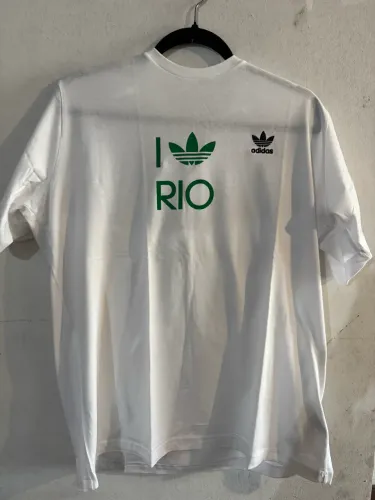 camiseta adidas love rio branca g - raridade