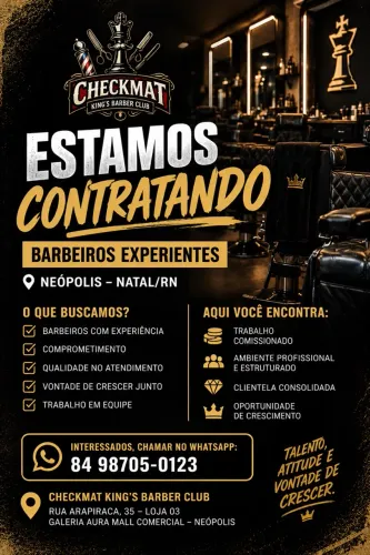 VAGA PARA BARBEIRO
