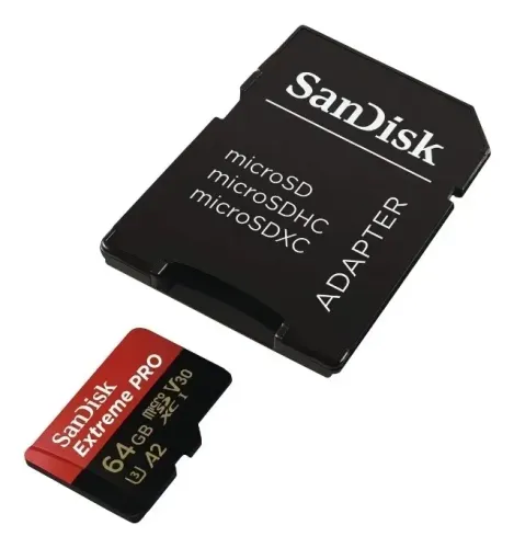 Cartão de memória SanDisk SDSQXCY-064G-GN6MA Extreme Pro com adaptador SD 64GB