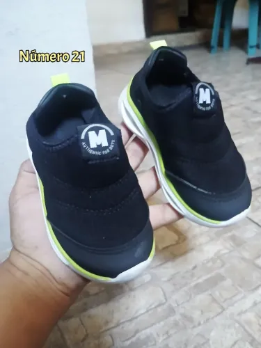 Tenis infantil Novo número 21 Aceit Cart.