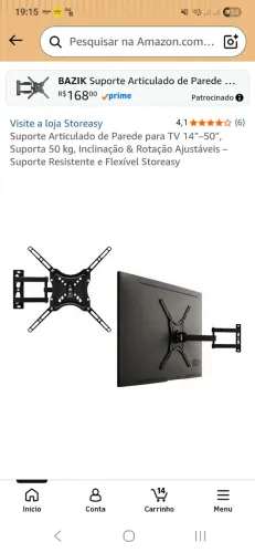 Suporte Tri-Articulado 10-60 polegadas
