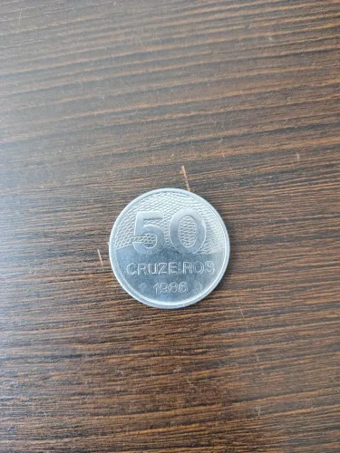 Moeda 50 cruzeiros 1986