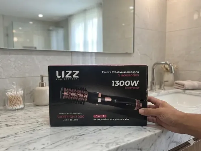 Escova Lizz Pro Super Íon 3000 Multifuncional 1300W 220 Volts