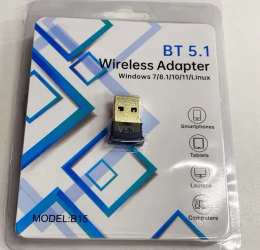 Adaptador Bluetooth 5.1 Para Computador e Notebook e outros eletrônicos