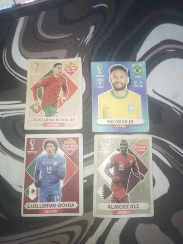 Figurinhas legends da copa do mundo de 2022 edição extra stickes