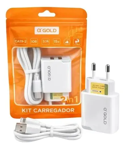 Carregador para iPhone iOS 15W Bivolt Novo - Pronta Entrega