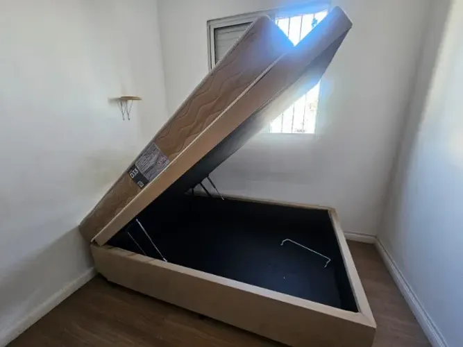 Cama Baú Viúva com Colchão D33 Semi Nova | Excelente Estado