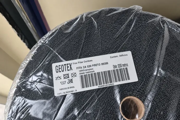 100 Peças Fita CA30 Preta Tipo Alça de Bolsa - Pronta Entrega!