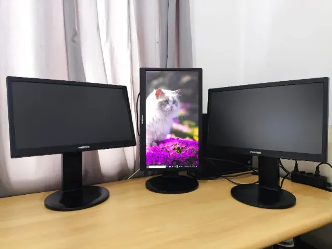 Monitor LG vira na vertical e horizontal regulagem de altura