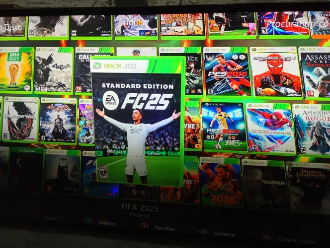 HD externo de 500GB com. Jogos de Xbox 360