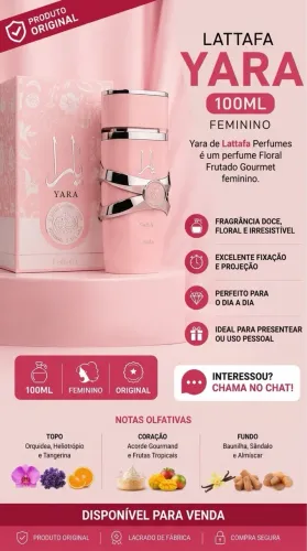 ? LATAFFA YARA 100ML ORIGINAL ? FEMININO | PERFUME ÁRABE