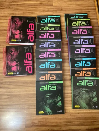 KIT DE APOSTILAS 1 E 2 ANGLO || ALFA ROSA