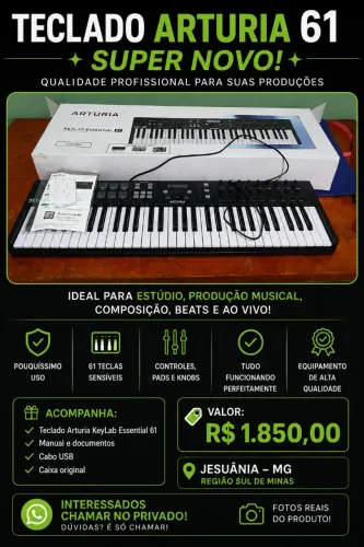 Controladora Arturia keylab essencial 61