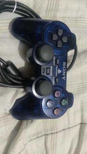 Controle PS2 Dualshock Original Midnight Blue