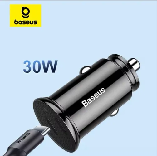 Carregador veicular Baseus - 2 USB-C 30W