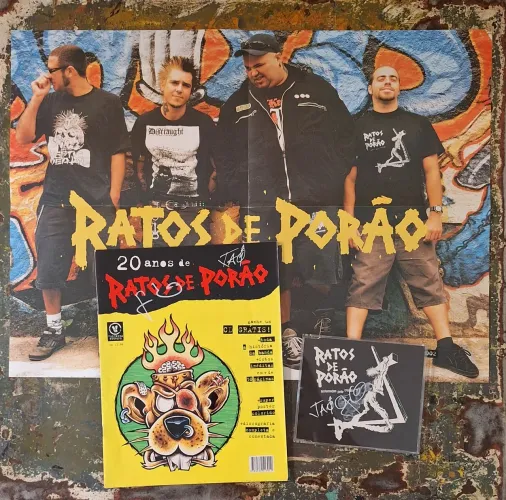 Ratos de Porão - Magazine + CD Sistemados pelo Crucifa, Edição toda Original Autografada