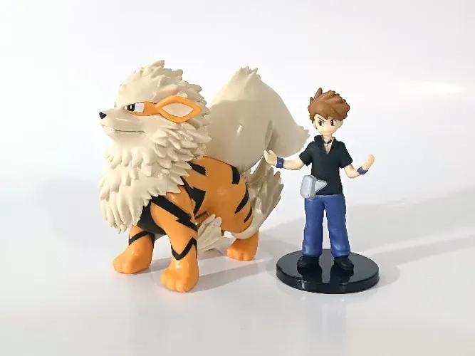 Pokémon Scale World Bootleg - Gary e Arcanine + Leaf e Clefable 
