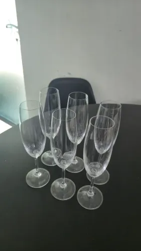 Conjunto Taça Champagne Cristal