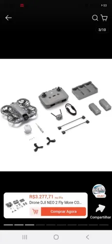 DJI Neo 2 Fly More Combo - 3 Baterias - Estado de Novo - Oportunidade 3 meses de comprado.