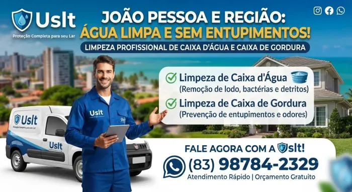 Limpeza de caixa gordura e caixa de água 
