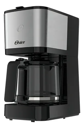 Cafeteira Oster Inox, 1,2L, 110V, Preto/Inox, 750W, OCAF600