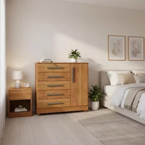 Cômoda com sapateira e chave - Entrega e montagem grátis