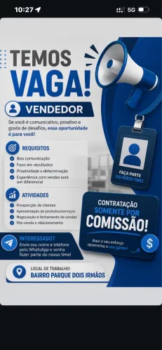 Vendedor interno de Consorcio