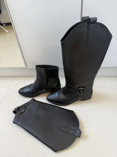 Bota preta 2 em 1 nº36