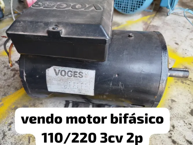 vendo motor elétrico 3 CV bifásico 2 polos 110/220v